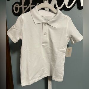 Garanimals Classic White Button Collar Polo Short Sleeve Shirt NWT 2T